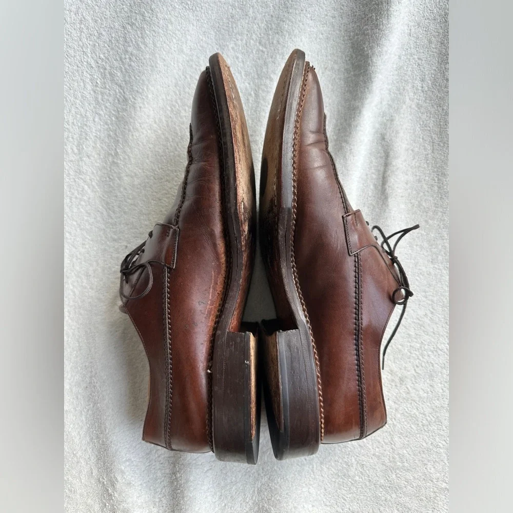 Mezlan Split-Toe Apron Leather Oxfords  Brown dress shoes‎ 11 M